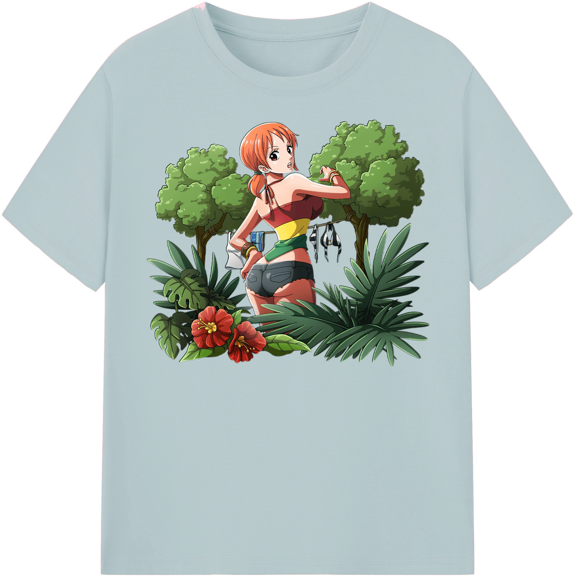 ワンピース ナミ ONE PIECE Nami 綿100％半袖Tシャツ（フロントプリント）